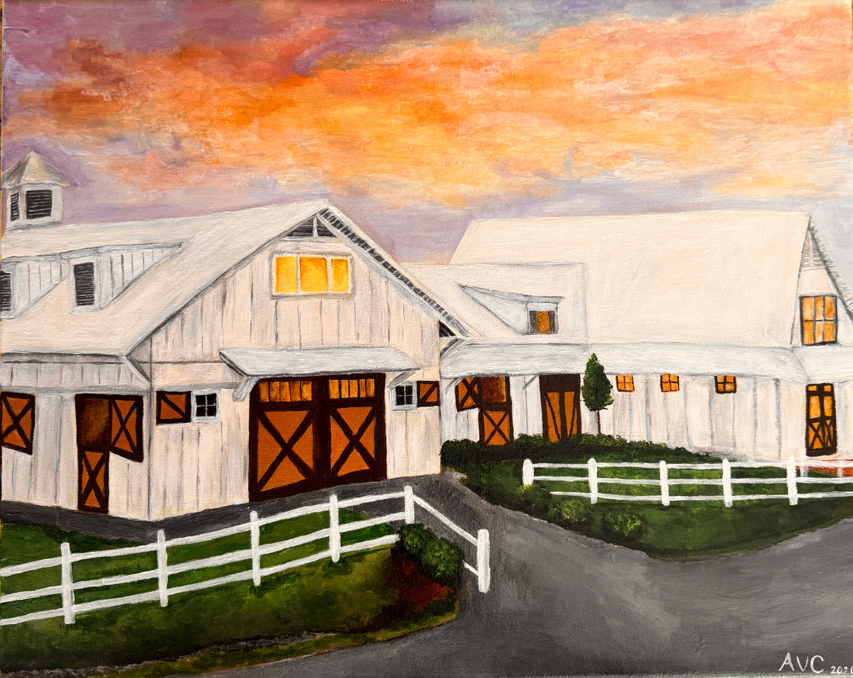 "Ronald C. Waranch Equestrian Center" Original Painting